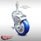 Service Caster 4 Inch SS Blue Polyurethane Swivel 10mm Threaded Stem Caster with Brake SCC SCC-SSTS20S414-PPUB-BLUE-TLB-M1015 - alternate 3
